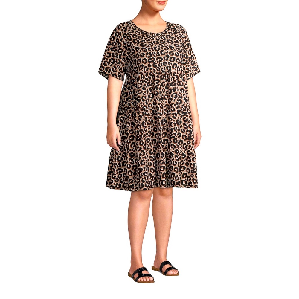 Tiered Leopard Dress for Fall